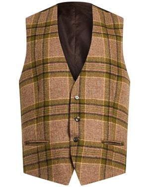L.B.M. 1911 Sand Tailored Vest Virgin Wool - Brown