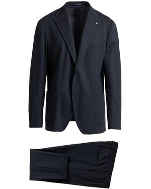 Tagliatore Midnight Suit Wool, Polyester, Polyamide, Elastane - Blue
