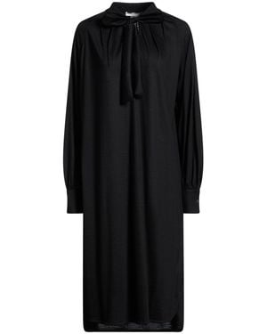 Fedeli Midi Dress Wool - Black
