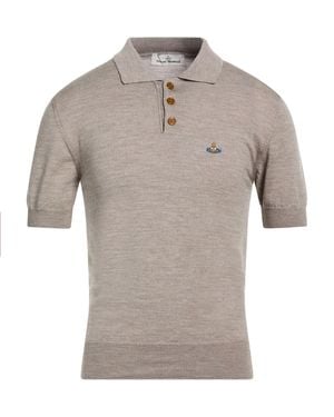 Vivienne Westwood Taupe Sweater Virgin Wool - Gray