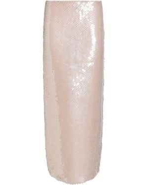 Monot Blush Maxi Skirt Viscose - White