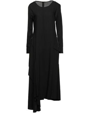 Yohji Yamamoto Vestido midi - Negro