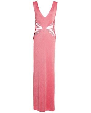 Circus Hotel Maxi Dress Viscose, Polyester, Polyamide - Pink