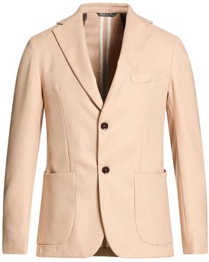 Takeshy Kurosawa Sand Blazer Polyester, Viscose, Wool, Elastane - Natural