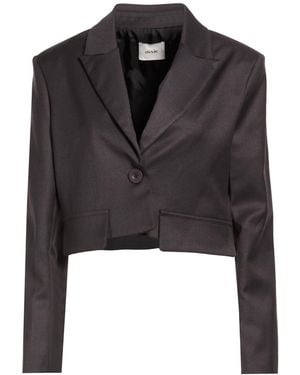 Dixie Charcoal Blazer Polyester, Viscose, Elastane - Black