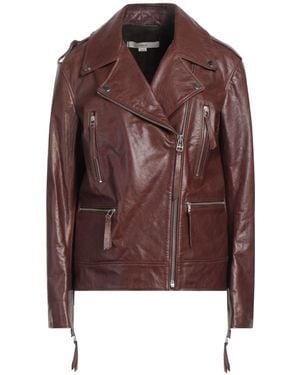 REMAIN Birger Christensen Jacket Cow Leather - Brown