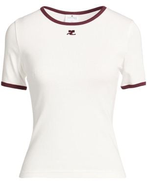 Courreges T-Shirt Cotton - White