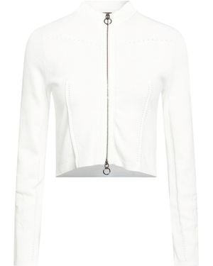 High Strickjacke - Weiß
