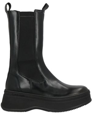 Calvin Klein Botines De Caña Alta - Negro
