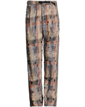 White Sand Pants Cotton - Gray