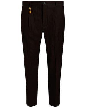 Manuel Ritz Pants Virgin Wool, Viscose, Polyester, Elastane - Black