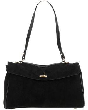 CafeNoir Shoulder Bag Leather - Black