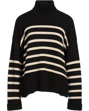 ALESSIA SANTI Turtleneck Viscose, Polyamide, Wool, Cashmere - Black