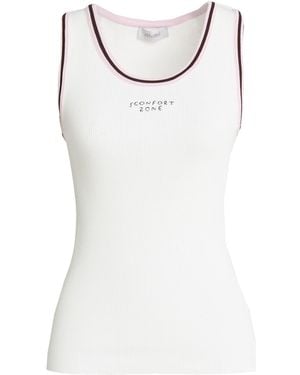 Motel Top Viscose, Polyester - White