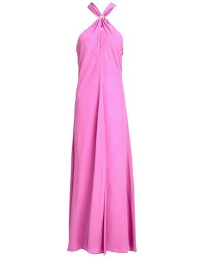 SIMONA CORSELLINI Maxi Dress Polyester, Elastane - Pink