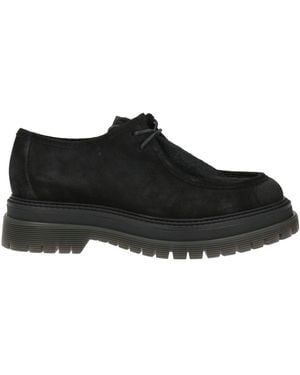 Les Tulipes Lace-Up Shoes Leather - Black