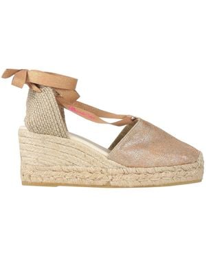 Espadrilles Camel Textile Fibers - Natural