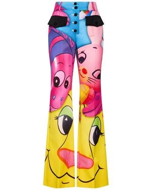 Moschino Pants Cotton, Viscose - Pink
