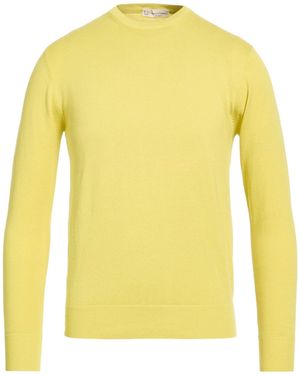 Cashmere Company Lime Sweater Cotton, Silk - Yellow