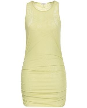 Patrizia Pepe Mini Dress Polyester, Elastane, Glass - Yellow