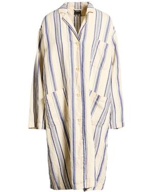 Aspesi Overcoat & Trench Coat Cotton, Hemp, Polyamide - White