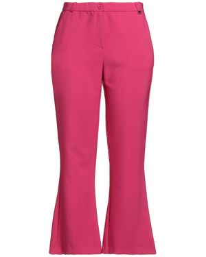 LUCKYLU Milano Fuchsia Pants Polyester, Elastane - Pink
