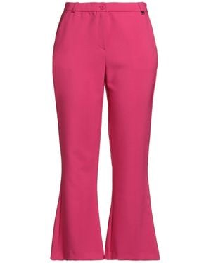 LUCKYLU Milano Fuchsia Pants Polyester, Elastane - Pink