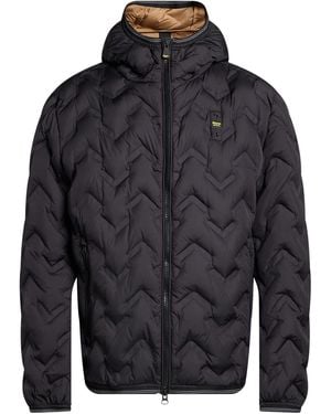Blauer Pufferjacke & Daunenjacke - Blau