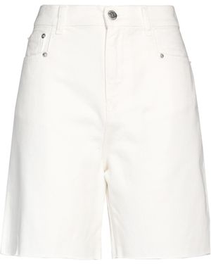 Twinset Denim Shorts - White