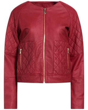 Twinset Brick Jacket Sheepskin - Red