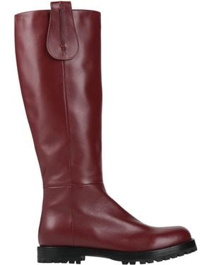 Rodo Brick Boot Leather - Red