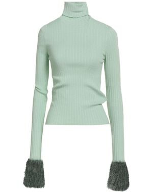 Blugirl Blumarine Light Turtleneck Viscose, Polyester, Polyamide - Green