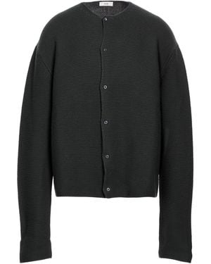 Rier Dark Cardigan Virgin Wool - Black