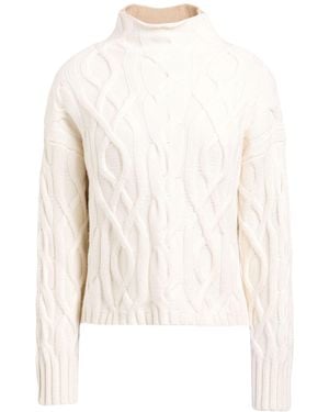 Alpha Studio Turtlenecks - White