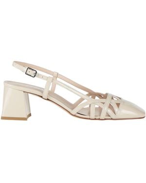 Napoleoni Cream Pumps Leather - Natural