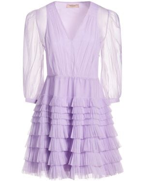 Twinset Mini Dress - Purple