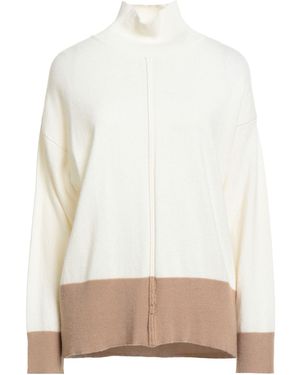 N.O.W. ANDREA ROSATI CASHMERE Turtleneck - White
