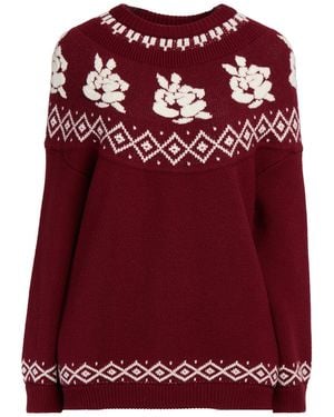 Magda Butrym Burgundy Sweater Wool - Red