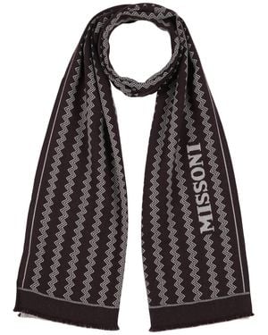 Missoni Chocolate Scarf Wool - Black