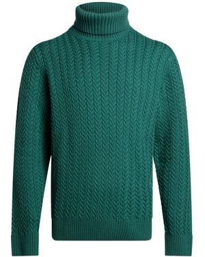 Incotex Turtleneck Virgin Wool - Green