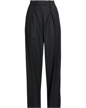 Alysi Chocolat Trousers Polyester, Virgin Wool - Black