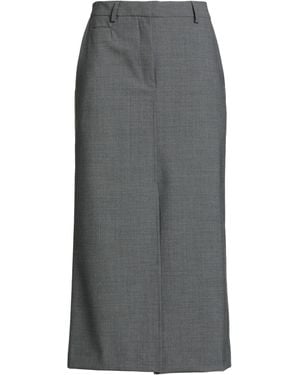 Ottod'Ame Midi Skirt Polyester, Virgin Wool, Elastane - Gray