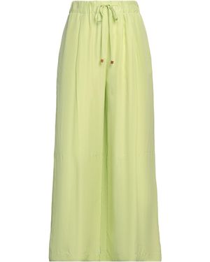 Alysi Crème Light Trousers Silk - Yellow