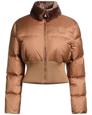 Fendi Puffer Polyester, Shearling - Brown