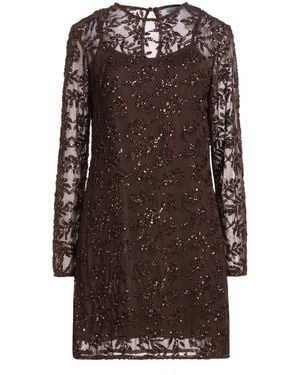 Motel Mini Dresses - Brown