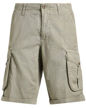 Myths Military Shorts & Bermuda Shorts Cotton, Linen, Elastane - Gray