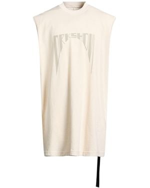 Rick Owens T-Shirt Cotton - Natural