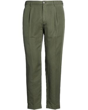 Incotex Military Trousers Linen, Cotton - Green