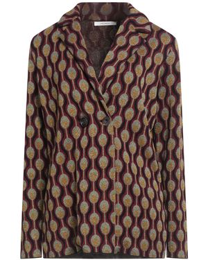 Maliparmi Burgundy Blazer Viscose, Polyester, Lurex - Brown