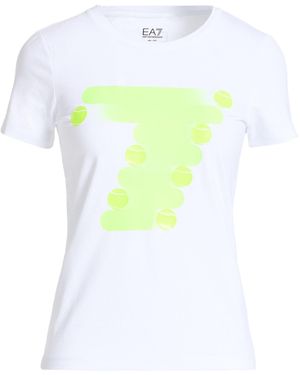 EA7 T-Shirt Cotton, Elastane - White